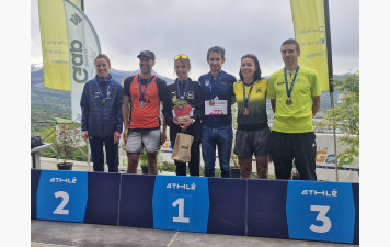 Marion Rouvier, championne de France de course en montagne à Gap.